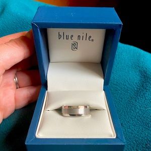 Double inlay comfort fit 14k gold 7mm sz 7.5